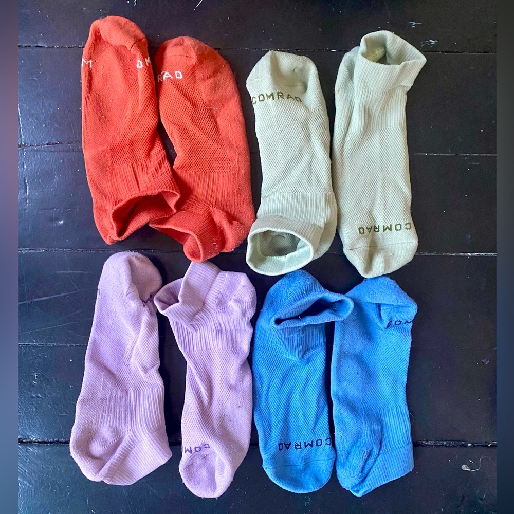 4 pack Comrad ankle compression sock bundle - great condition